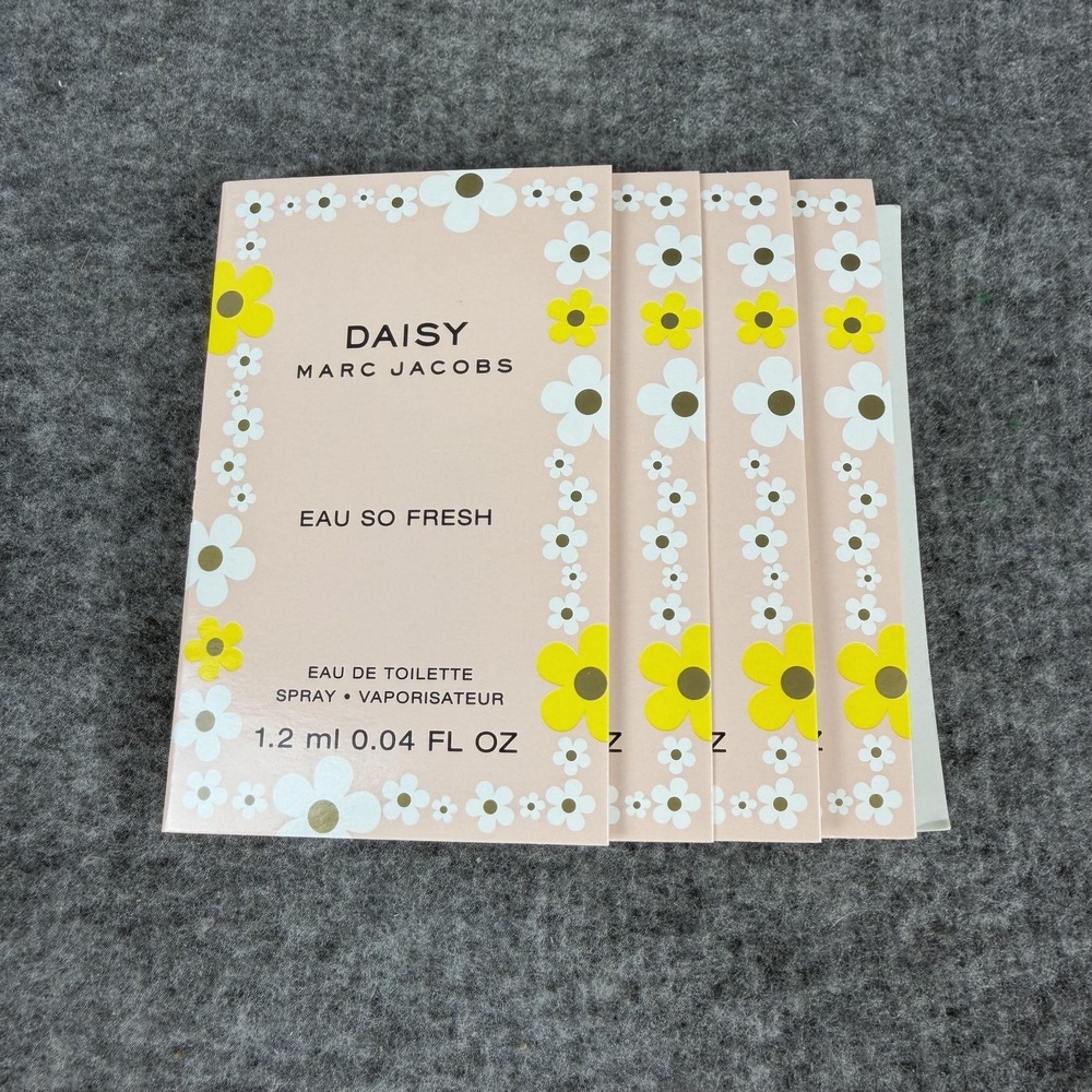Marc Jacobs Daisy Eau So Fresh EDT 0.04 Oz Lot 4 Sample Spray Vials France